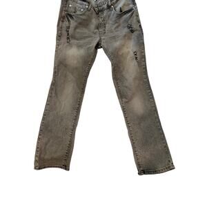 MBX Denim Straight Leg Charcoal Gray Mens 32x30